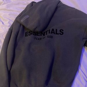 Essential Fear of god Hoodie Black
